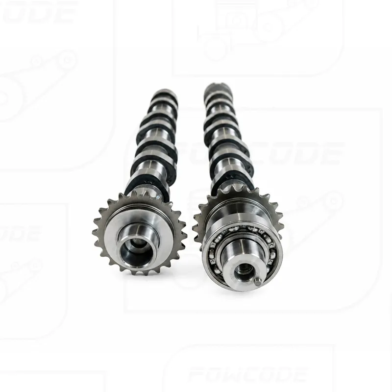 Gear-end view of DV5 intake and exhaust camshafts 9828655380 and 9828655580