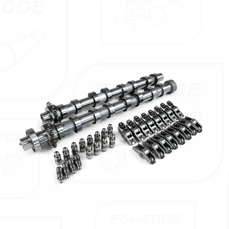 DV5 intake and exhaust camshafts with rocker arms and hydraulic lifters